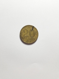 20 CENTAVOS (ERRO DE CUNHAGEM)