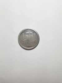 50 CENTAVOS (ERRO DE CUNHAGEM)