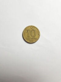 10 CENTAVOS (DEFEITO DE CUNHAGEM)