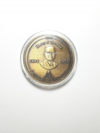 MEDALHÃO MAÇONS- HARRY S. TRUMAN (1884-1972)