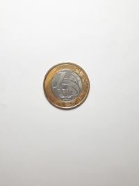 1 REAL (ENTREGA DA BANDEIRA OLÍMPICA)